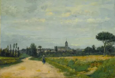 Le Village D'ouistreham by Stanislas Lépine — digital art print download