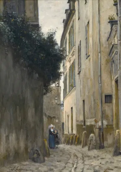 Montmartre. La Rue Saint-Vincent by Stanislas Lépine — digital art print download