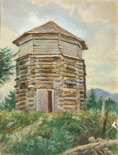 Русский блокхаус, Аляска, 1900 by Теодор Дж. Ричардсон, 1900 — digital art print download