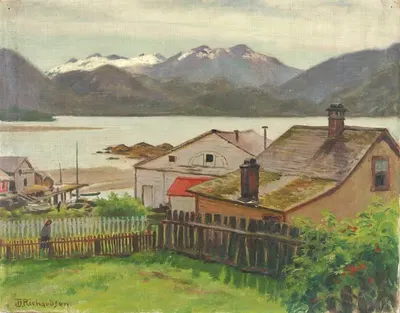 В старом квартале, Ситка, 1900 by Теодор Дж. Ричардсон, 1900 — digital art print download