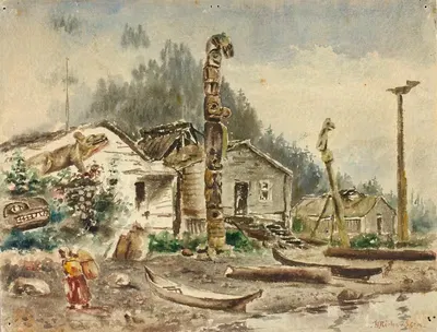 Вид на Рангелл, Аляска, в 1884 году by Теодор Дж. Ричардсон, 1884 — digital art print download