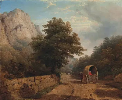 Высокий Тор, Матлок, Дербишир by Томас Бейкер, 1840 — digital art print download