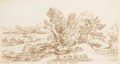 Pastoral scene 3 by George Knapton, 1740 — digital art print download