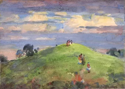 На закатном холме, 1926 by Уильям Генри Холмс, 1926 — digital art print download