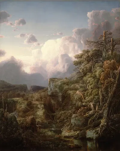 Mountain Landscape by William Louis Sonntag, 1854 — digital art print download