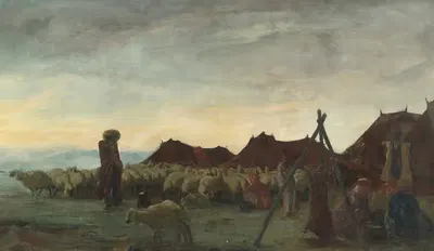 Кочевники в регионе Мешед by Александр Жаковлев, 1932 — digital art print download