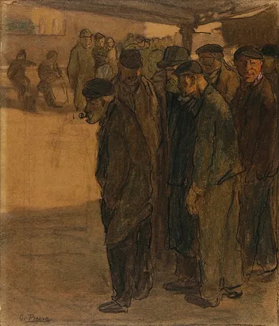 Défilé d'indigents dans un baraquement by Gustave Pierre, 1939 — digital art print download