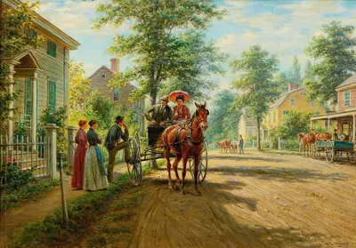 Одно воскресное утро by Эдвард Ламсон Генри, 1902 — digital art print download