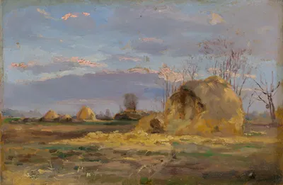 Осенний пейзаж с деревьями by Фердинанд Катона, 1902 — digital art print download