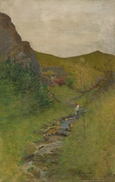 У ручья by Фердинанд Катона, 1894–1925 — digital art print download