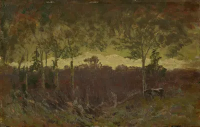 Пейзаж Татр в ранний вечер by Фердинанд Катона, 1900 — digital art print download
