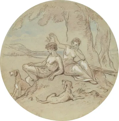 Venus and Adonis pl11 by Hablot Knight Browne — digital art print download