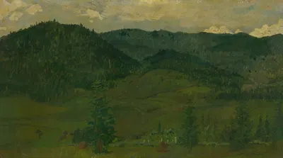 Горный пейзаж by Фердинанд Катона, 1894–1920 — digital art print download