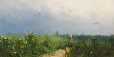 In The Field by Grigory Grigorievich Myasoedov — digital art print download