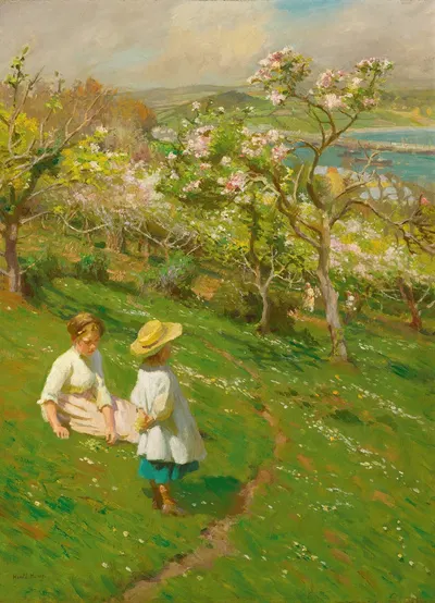 Springtime In The Orchard by Harold Harvey — digital art print download