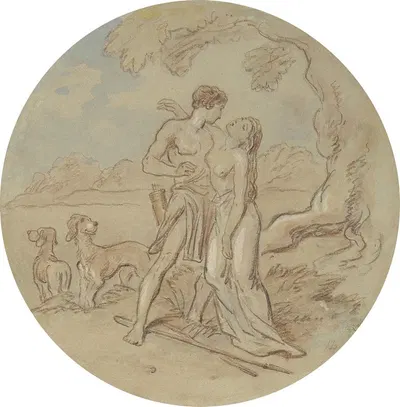 Venus and Adonis pl2 by Хаблот Найт Браун — digital art print download