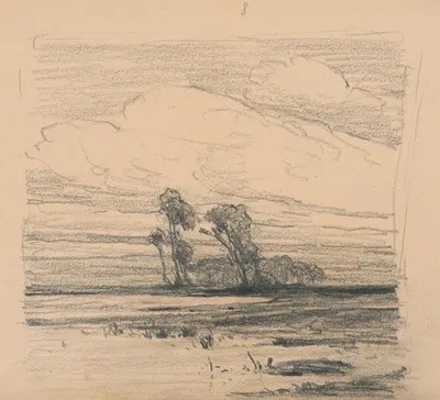 Landscape by Ľudovít Čordák, 1901 — digital art print download