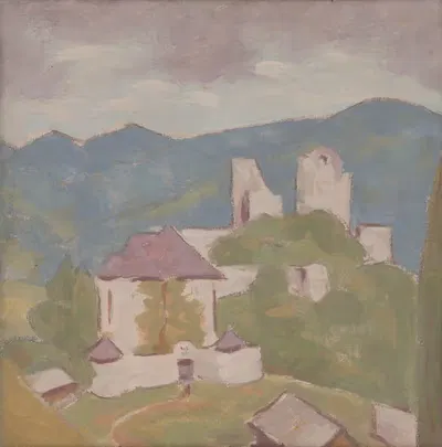Пейзаж с руинами by Милан Томка Митровский, 1930–1940 — digital art print download