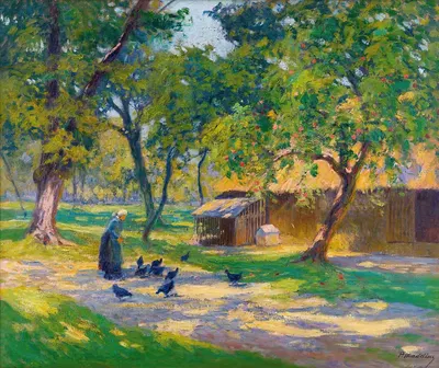 Cour De Ferme by Paul Madeline — digital art print download