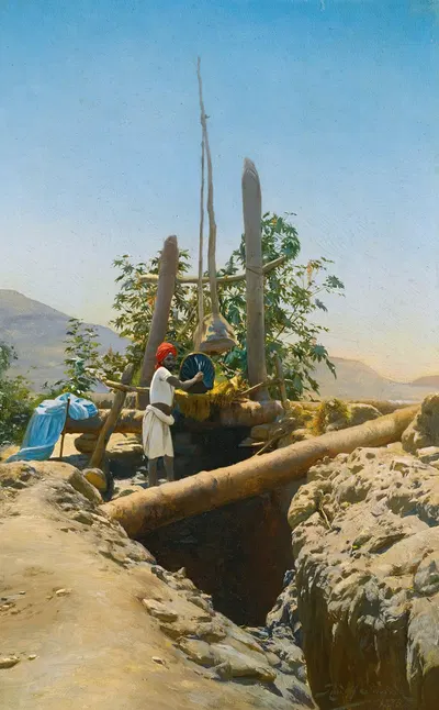 В Нубии by Рудольф Свобода, 1886 — digital art print download