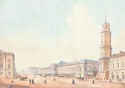 Вид на Санкт-Петербург by Русская школа — digital art print download