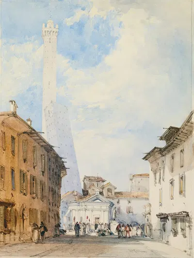 Street In Bologna by William Callow — digital art print download