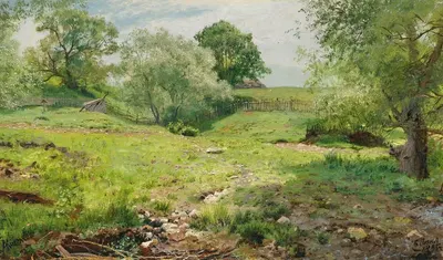 Летний пейзаж by Александр Александрович Киселев, 1895 — digital art print download