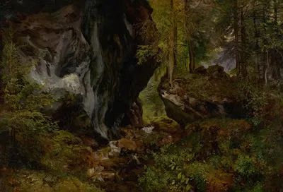 Интерьер леса by Александр Бродский, 1845–1860 — digital art print download