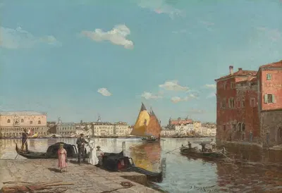 День, Венеция by Александр Карлович Беггров, 1905 — digital art print download