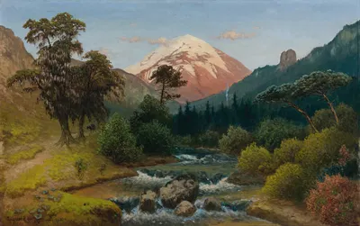 Пико-де-Оризаба (Ситлатепетль) by Август Лёр, 1918 — digital art print download