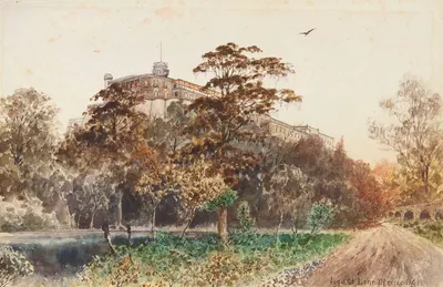 Кастильо де Чапультепек by Август Лёр, 1898 — digital art print download