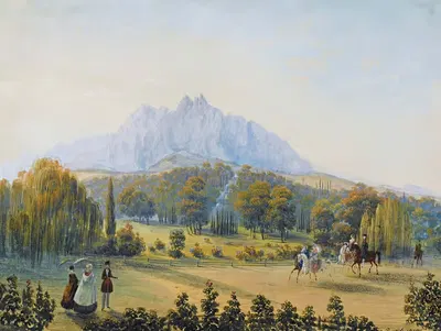 Семь видов Мисхора в Крыму VI by Карло Боссоли, 1841-1842 — digital art print download