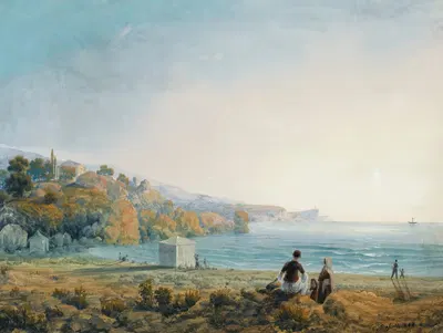 Семь видов Мисхора в Крыму VII by Карло Боссоли, 1841-1842 — digital art print download