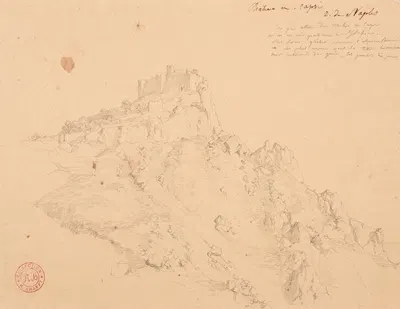 Château de Capri by Jacques-Raymond Brascassat — digital art print download