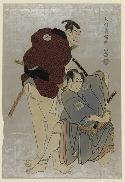 Sandaime ōtani oniji shodai ichikawa omezō by Tōshūsai Sharaku, 1795 — digital art print download