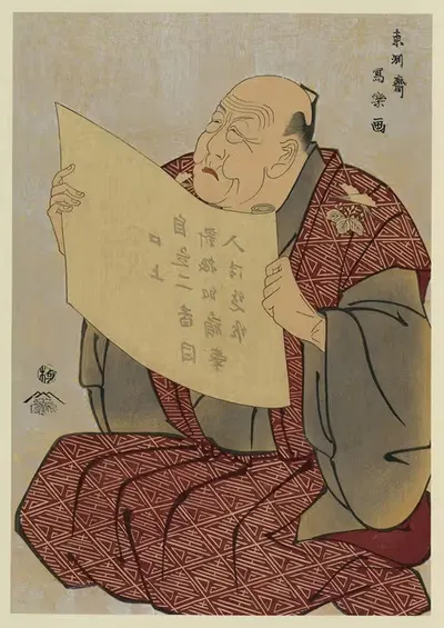 Шинодзука ураэмон но (мияко за) коудзё дзу by Тошюсай Шараку, 1794 — digital art print download