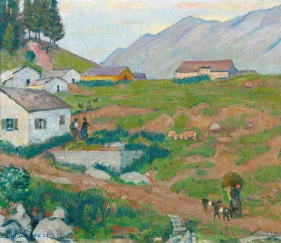 Гризонский пейзаж by Эмиль Кардина, 1929 — digital art print download