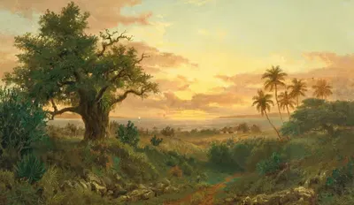 Закат by Эстебан Шартран, 1874 — digital art print download