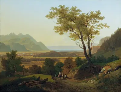 Lowlands With Lake Geneva by François Diday — digital art print download