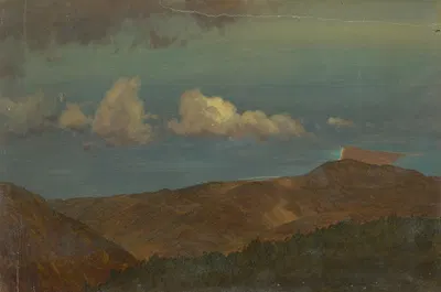 Холмистый пейзаж by Фредерик Эдвин Чёрч, 1865 — digital art print download