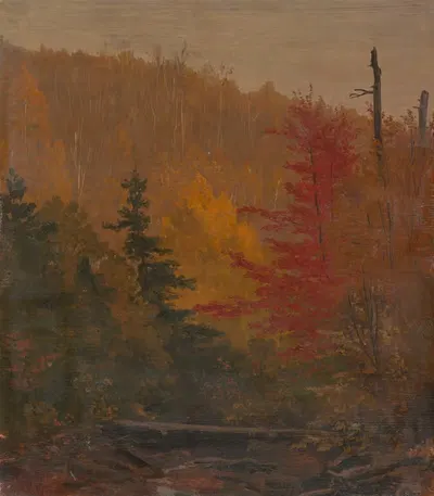 Probably near Katahdin, autumn by Frederic Edwin Church — digital art print download