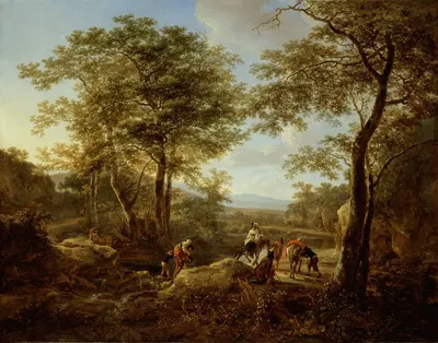 The Ford and Halt of the Travelers by Jan Both — digital art print download