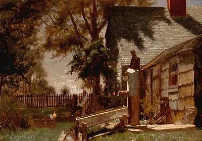 Old House On Long Island by Jervis McEntee — digital art print download