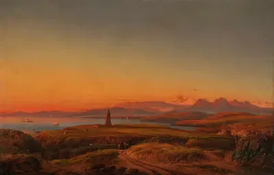 Залив у Вальпараисо, Чили by Йозеф Карл Бертольд Пюттнер, 1859 — digital art print download