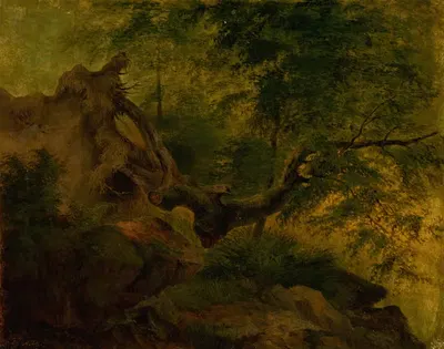 Выкорчеванное дерево (ветровал) by Йозеф Божетех Клеменс, 1860–1870 — digital art print download