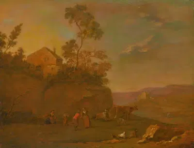Ранний вечер by Норберт Иосиф Карл Грунд, 1740–1760 — digital art print download