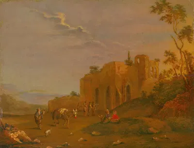 Утро by Норберт Иосиф Карл Грунд, 1740–1760 — digital art print download