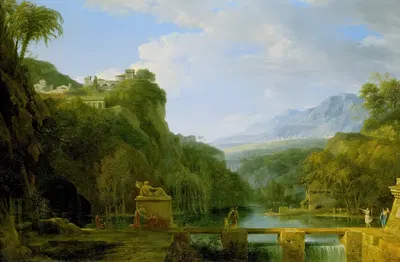 Пейзаж Древней Греции by Пьер-Анри де Валансьен, 1786 — digital art print download
