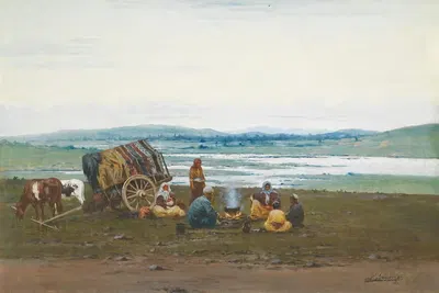Лагерь by Ричард Карлович Цоммер — digital art print download