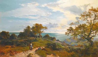 Заглядывая в море, Фэрлайт Глен by Сидни Ричард Пёрси, 1859 — digital art print download
